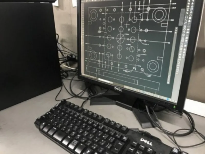 CADで作成した金型の図面